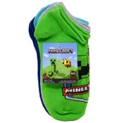 Wholesale - 5pk MINECRAFT BADGE OG HONOR NS SOCKS SIZE 6-8, UPC: 193159211103
